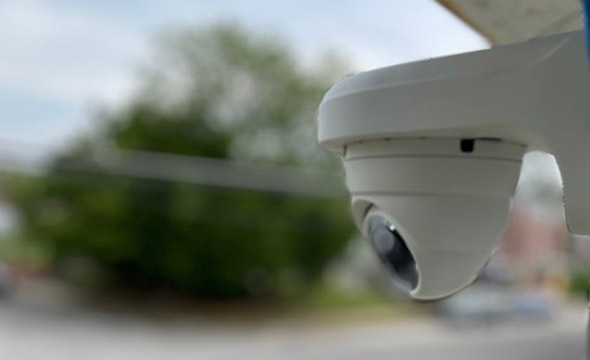 security camera for public spaces